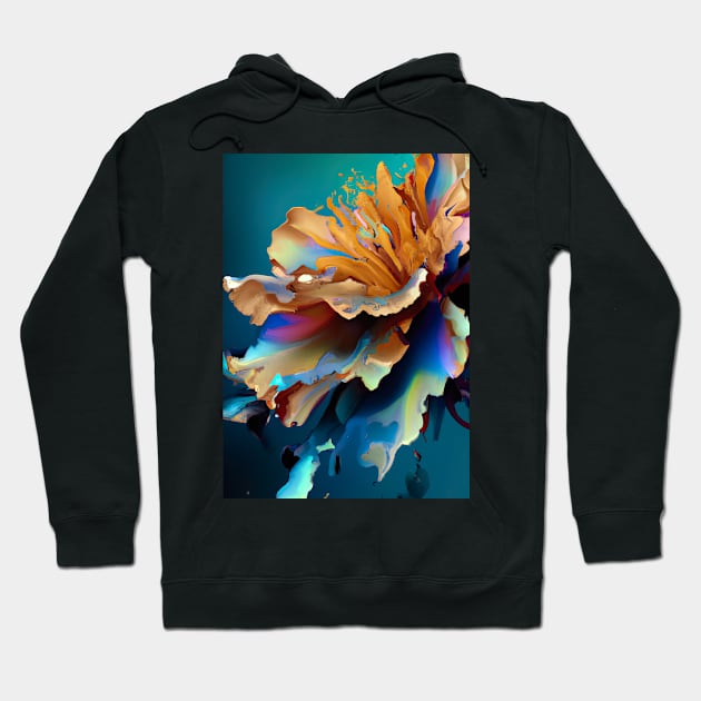 Abstract Flower Hoodie by maxcode